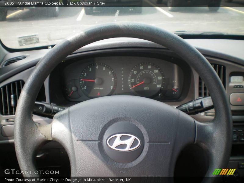 Black Obsidian / Gray 2005 Hyundai Elantra GLS Sedan