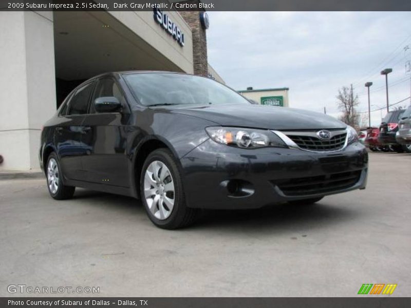 Dark Gray Metallic / Carbon Black 2009 Subaru Impreza 2.5i Sedan