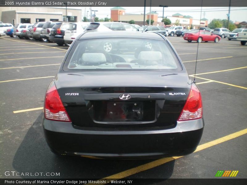 Black Obsidian / Gray 2005 Hyundai Elantra GLS Sedan