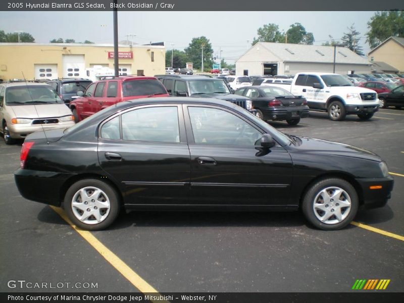 Black Obsidian / Gray 2005 Hyundai Elantra GLS Sedan