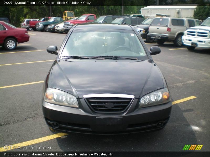 Black Obsidian / Gray 2005 Hyundai Elantra GLS Sedan