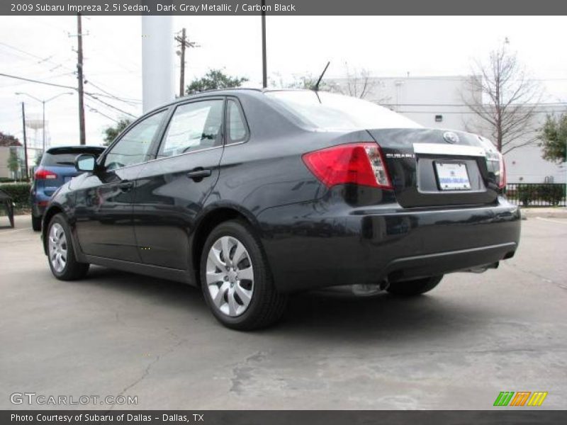 Dark Gray Metallic / Carbon Black 2009 Subaru Impreza 2.5i Sedan