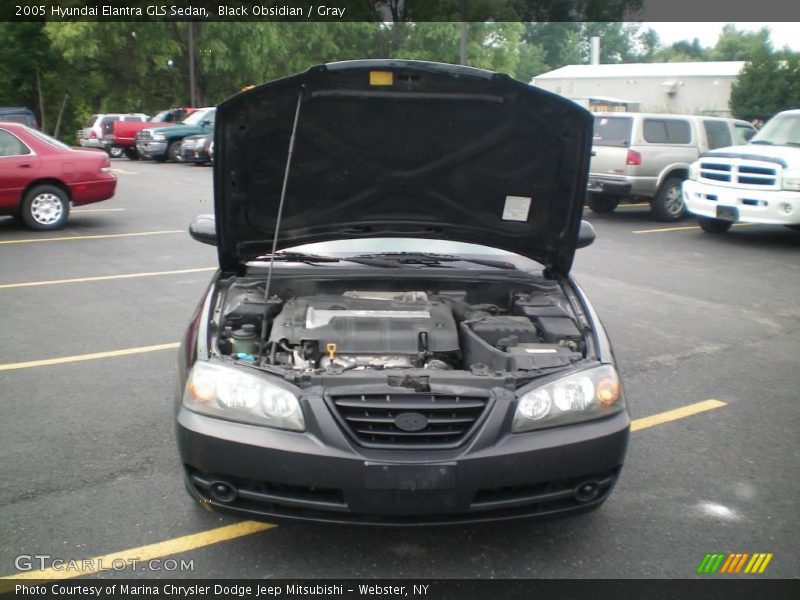 Black Obsidian / Gray 2005 Hyundai Elantra GLS Sedan