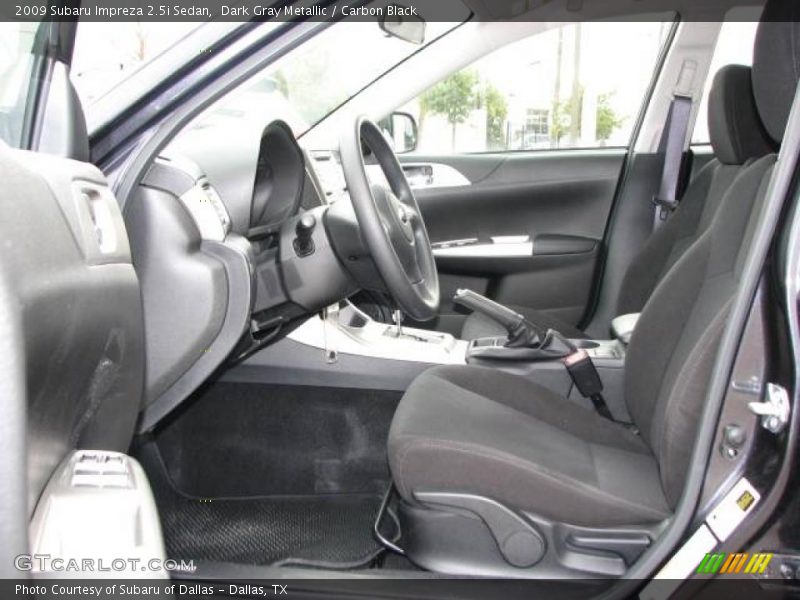 Dark Gray Metallic / Carbon Black 2009 Subaru Impreza 2.5i Sedan