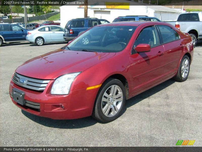 Redfire Metallic / Charcoal Black 2007 Ford Fusion SE