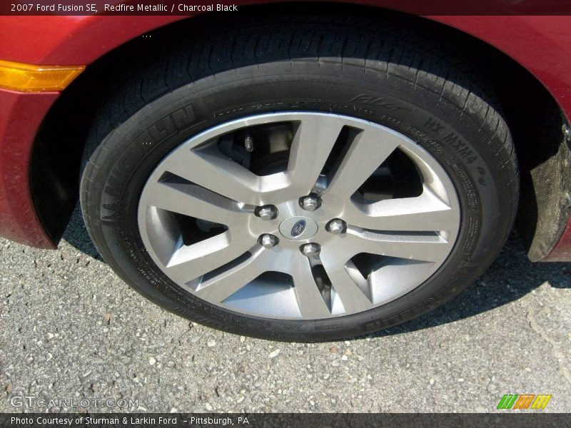 Redfire Metallic / Charcoal Black 2007 Ford Fusion SE