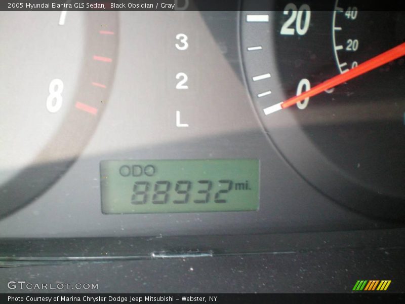 Black Obsidian / Gray 2005 Hyundai Elantra GLS Sedan