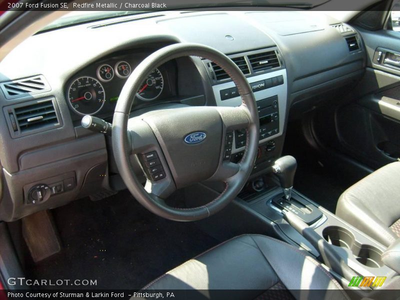 Redfire Metallic / Charcoal Black 2007 Ford Fusion SE