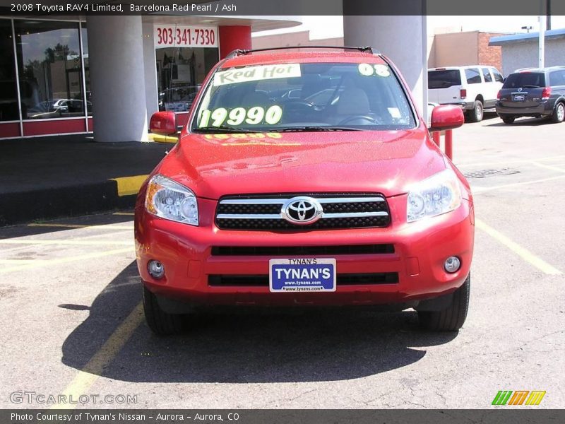 Barcelona Red Pearl / Ash 2008 Toyota RAV4 Limited