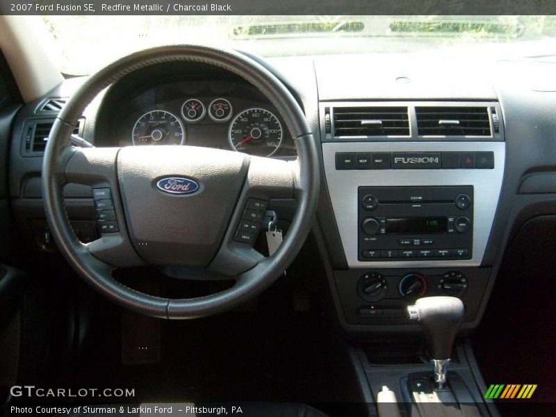 Redfire Metallic / Charcoal Black 2007 Ford Fusion SE