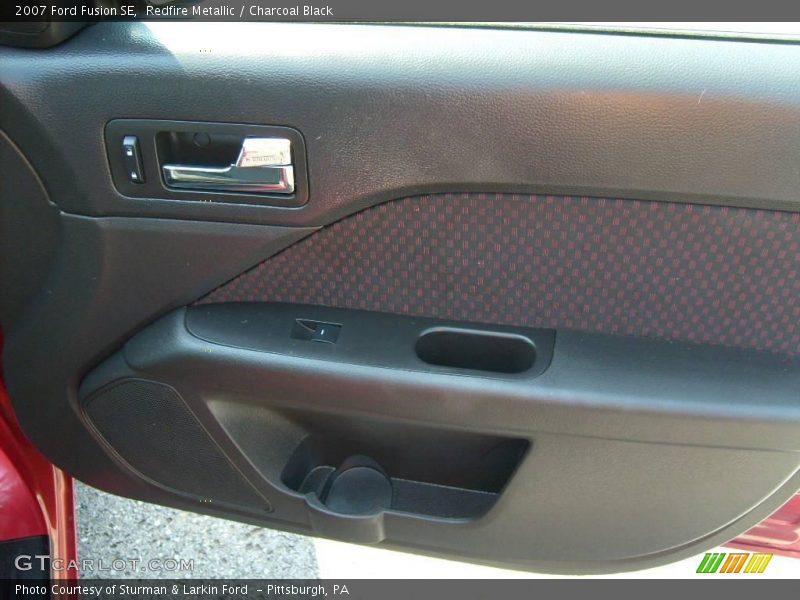 Redfire Metallic / Charcoal Black 2007 Ford Fusion SE