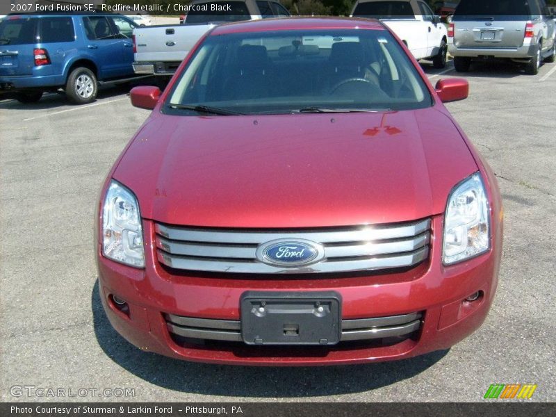 Redfire Metallic / Charcoal Black 2007 Ford Fusion SE