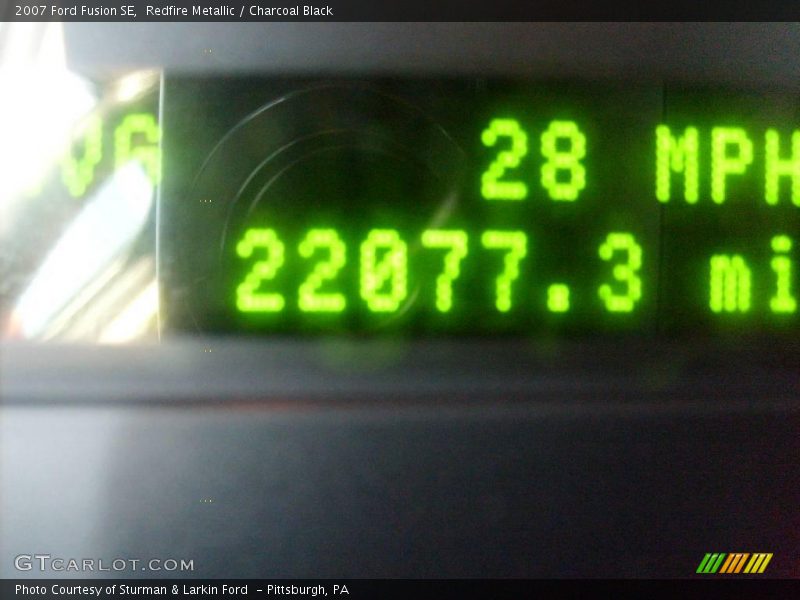 Redfire Metallic / Charcoal Black 2007 Ford Fusion SE
