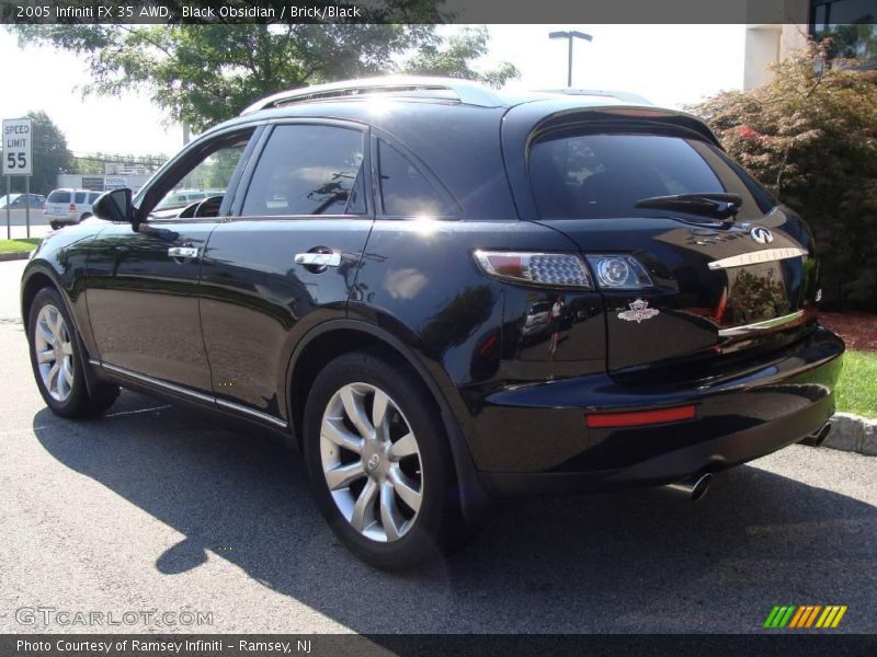 Black Obsidian / Brick/Black 2005 Infiniti FX 35 AWD