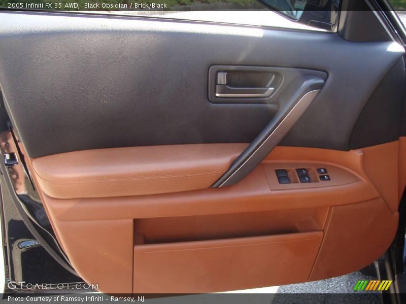 Black Obsidian / Brick/Black 2005 Infiniti FX 35 AWD