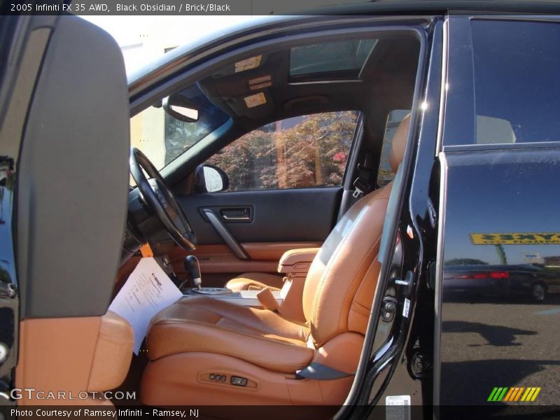 Black Obsidian / Brick/Black 2005 Infiniti FX 35 AWD