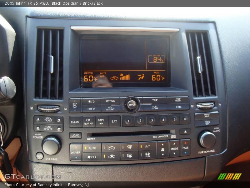 Black Obsidian / Brick/Black 2005 Infiniti FX 35 AWD