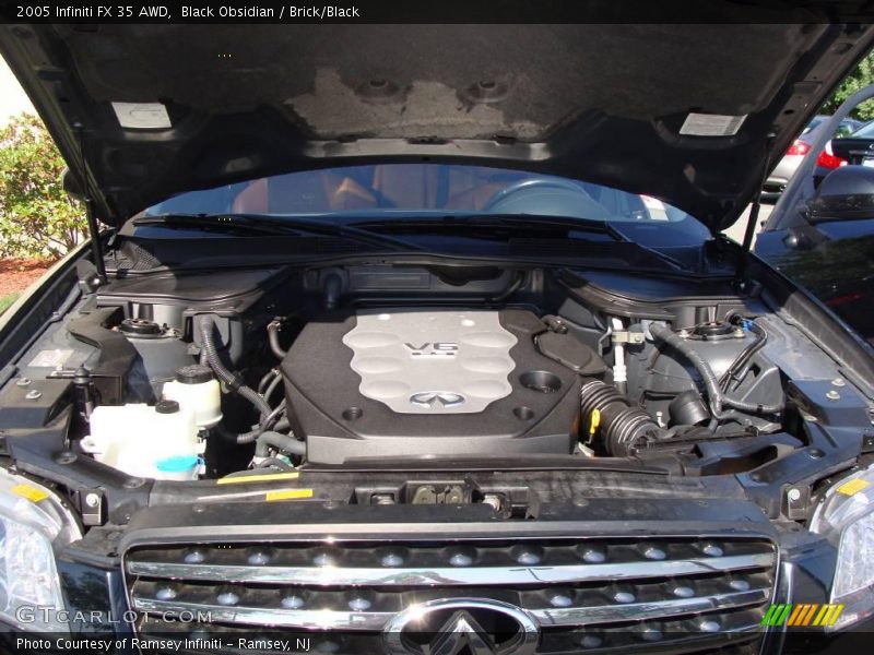 Black Obsidian / Brick/Black 2005 Infiniti FX 35 AWD