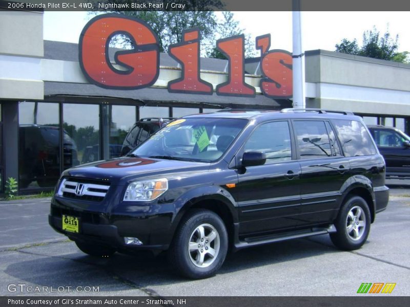Nighthawk Black Pearl / Gray 2006 Honda Pilot EX-L 4WD