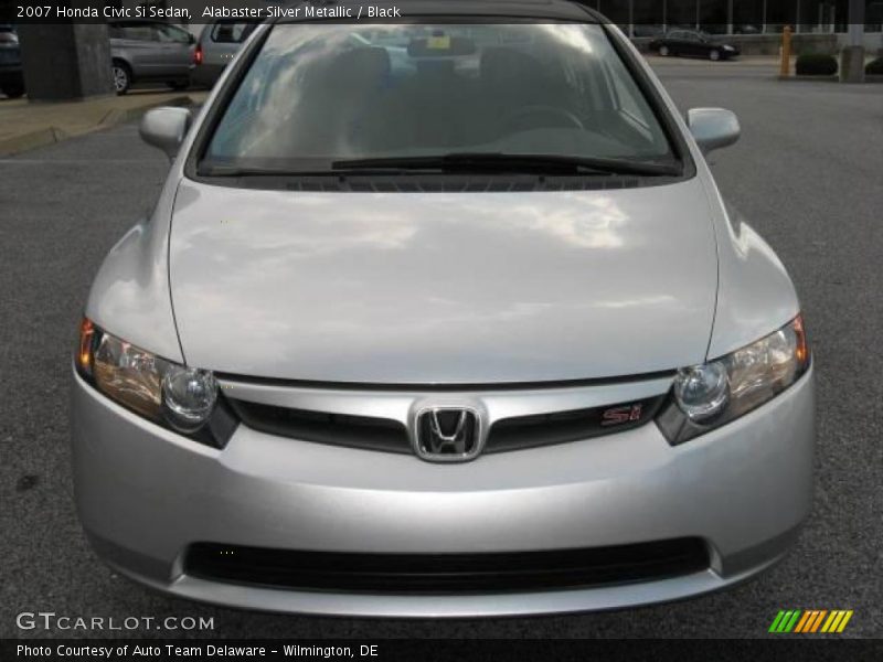 Alabaster Silver Metallic / Black 2007 Honda Civic Si Sedan