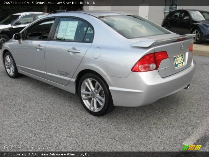 Alabaster Silver Metallic / Black 2007 Honda Civic Si Sedan
