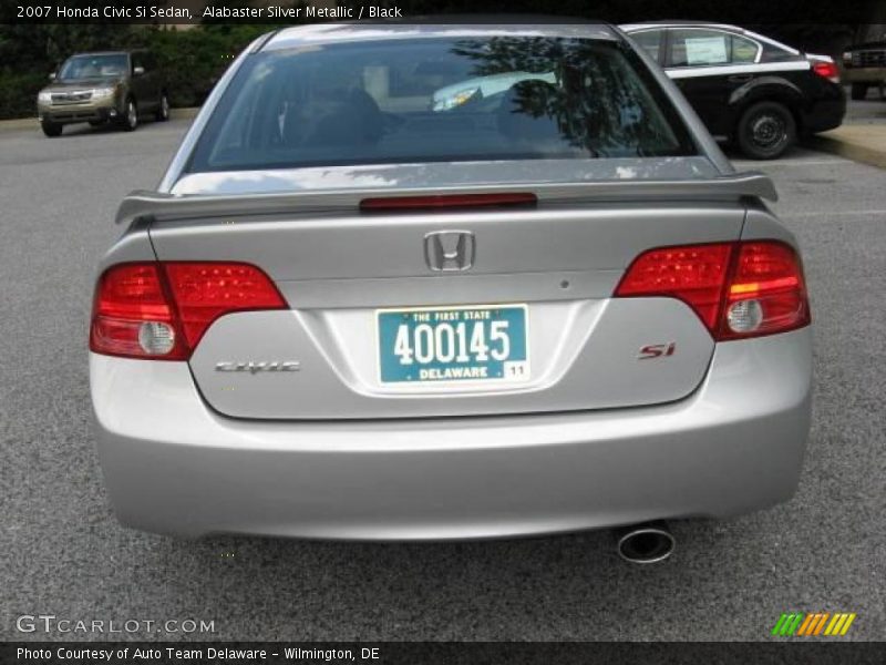 Alabaster Silver Metallic / Black 2007 Honda Civic Si Sedan
