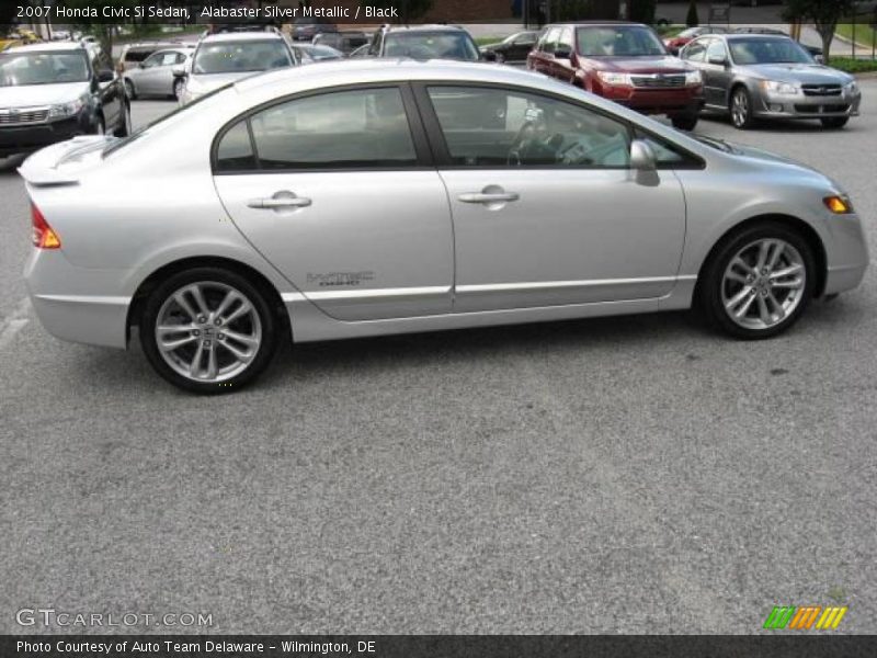 Alabaster Silver Metallic / Black 2007 Honda Civic Si Sedan