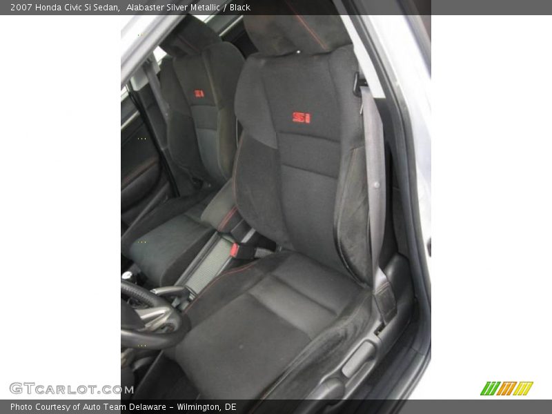 Alabaster Silver Metallic / Black 2007 Honda Civic Si Sedan