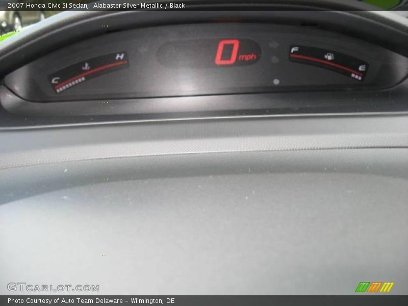 Alabaster Silver Metallic / Black 2007 Honda Civic Si Sedan
