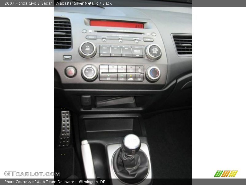 Alabaster Silver Metallic / Black 2007 Honda Civic Si Sedan