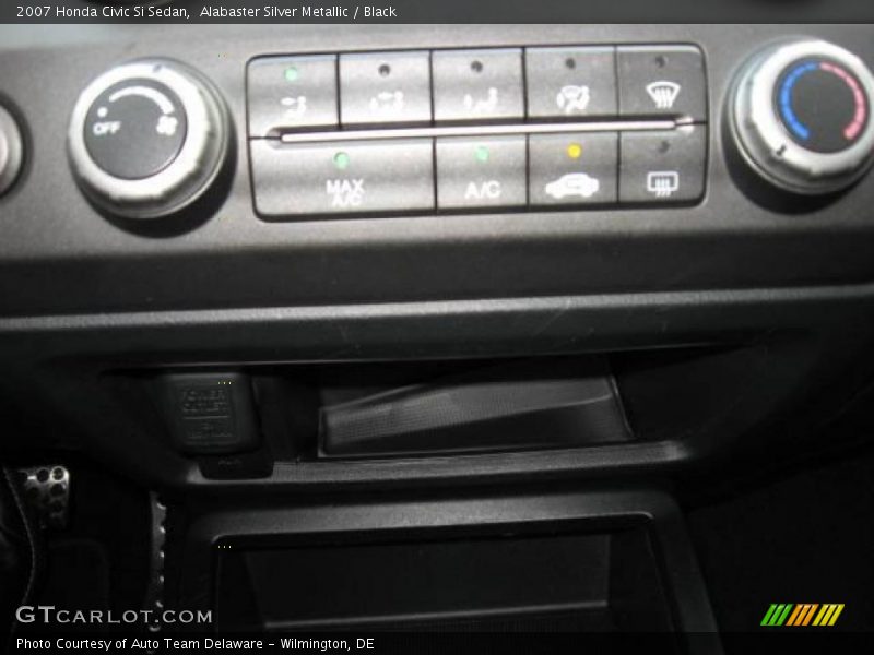 Alabaster Silver Metallic / Black 2007 Honda Civic Si Sedan