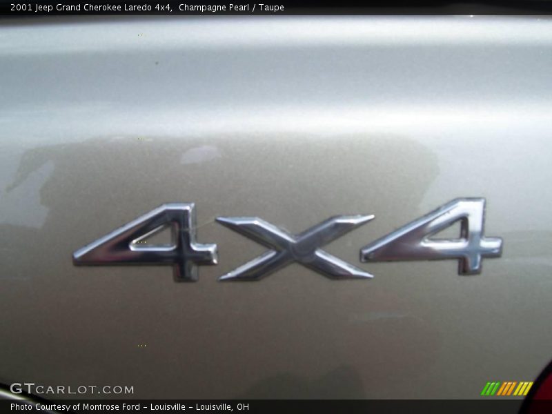 Champagne Pearl / Taupe 2001 Jeep Grand Cherokee Laredo 4x4
