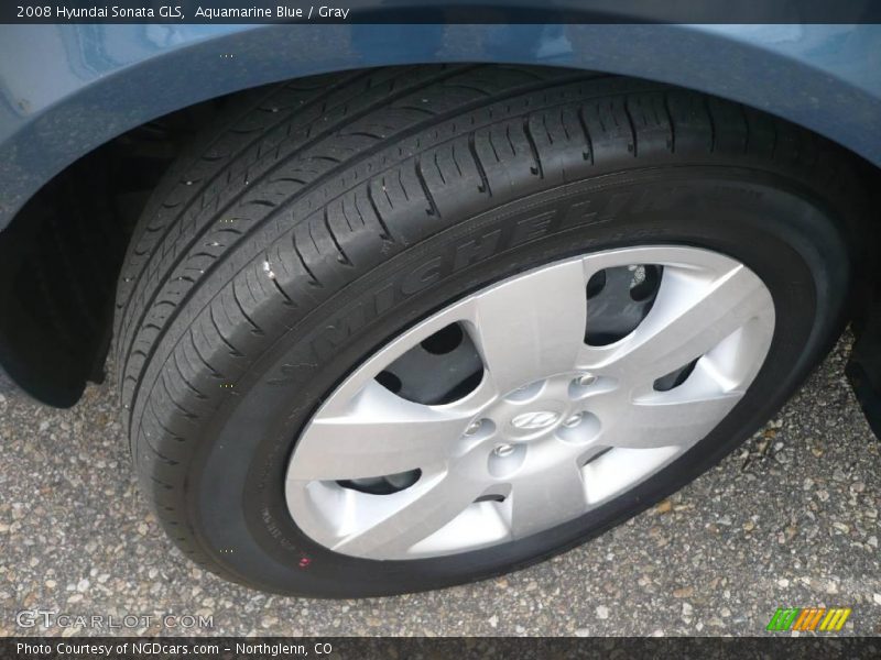 Aquamarine Blue / Gray 2008 Hyundai Sonata GLS