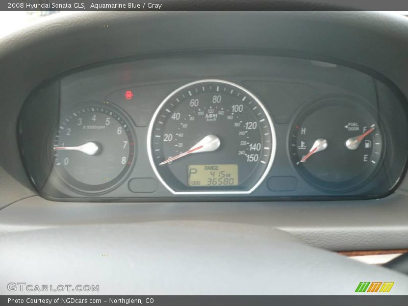 Aquamarine Blue / Gray 2008 Hyundai Sonata GLS