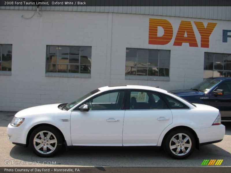 Oxford White / Black 2008 Ford Taurus Limited