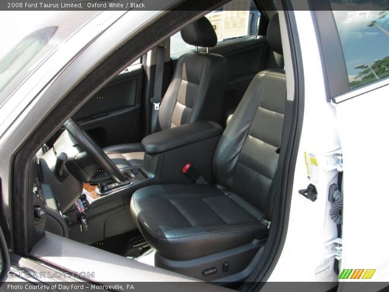 Oxford White / Black 2008 Ford Taurus Limited