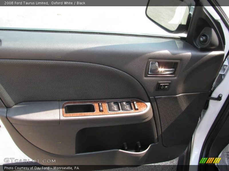 Oxford White / Black 2008 Ford Taurus Limited