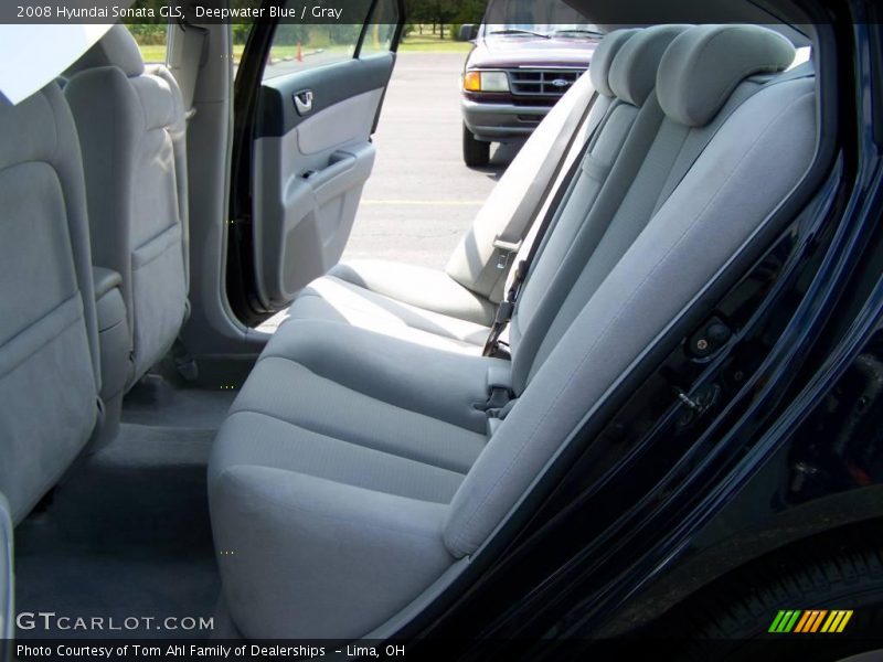 Deepwater Blue / Gray 2008 Hyundai Sonata GLS