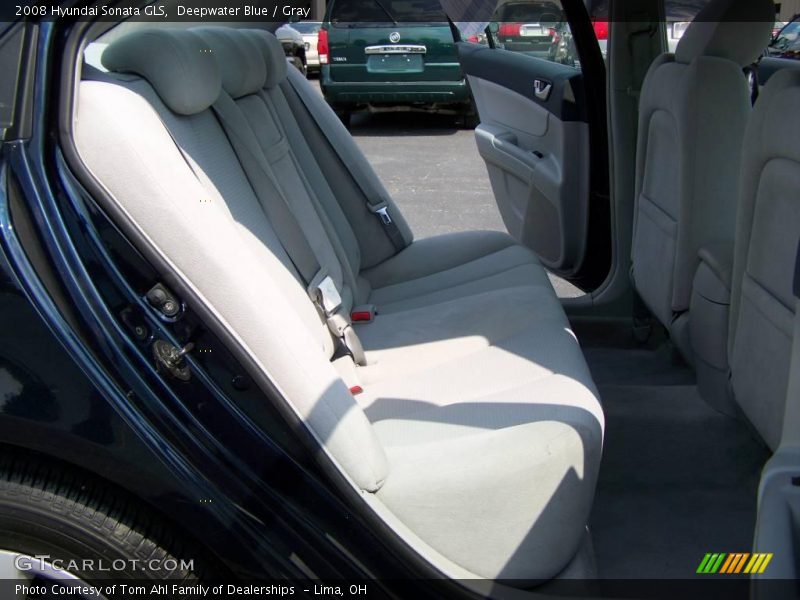 Deepwater Blue / Gray 2008 Hyundai Sonata GLS
