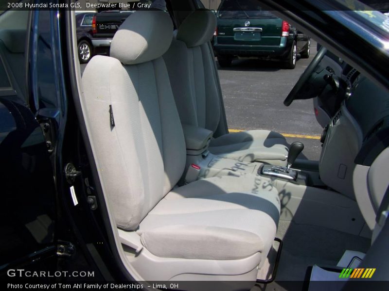 Deepwater Blue / Gray 2008 Hyundai Sonata GLS