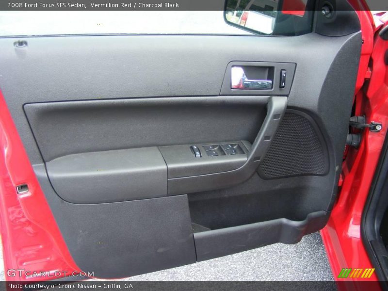 Vermillion Red / Charcoal Black 2008 Ford Focus SES Sedan