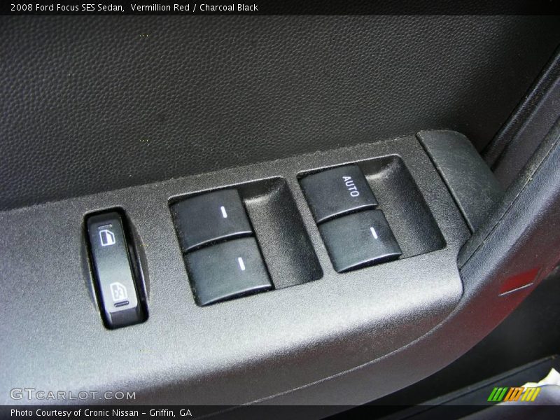 Vermillion Red / Charcoal Black 2008 Ford Focus SES Sedan