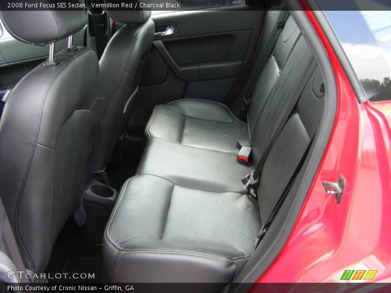 Vermillion Red / Charcoal Black 2008 Ford Focus SES Sedan
