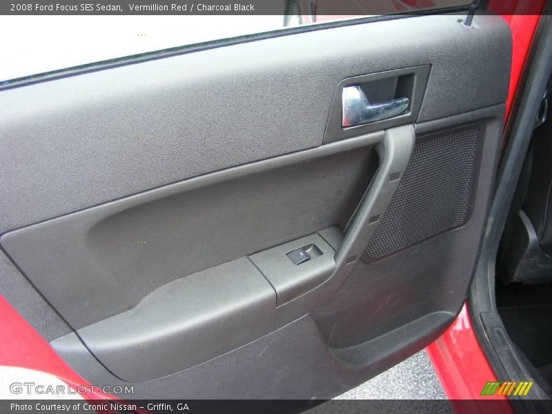 Vermillion Red / Charcoal Black 2008 Ford Focus SES Sedan