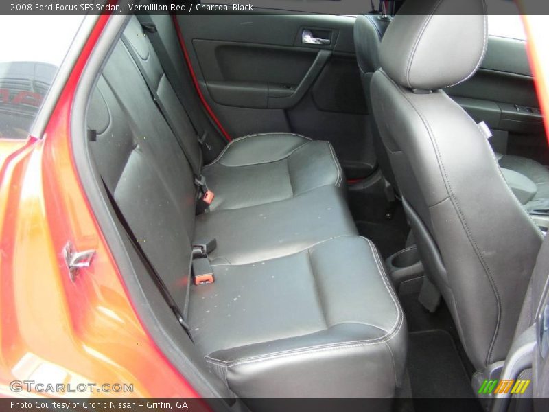 Vermillion Red / Charcoal Black 2008 Ford Focus SES Sedan