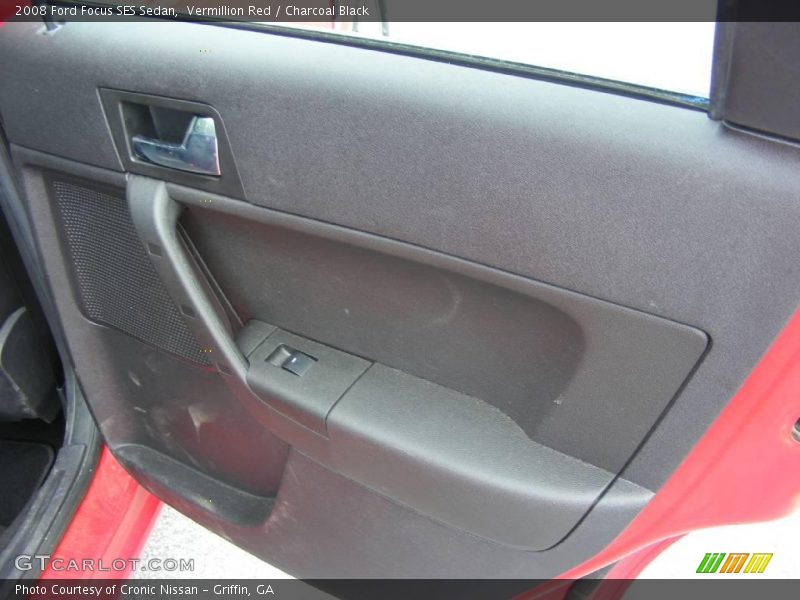 Vermillion Red / Charcoal Black 2008 Ford Focus SES Sedan