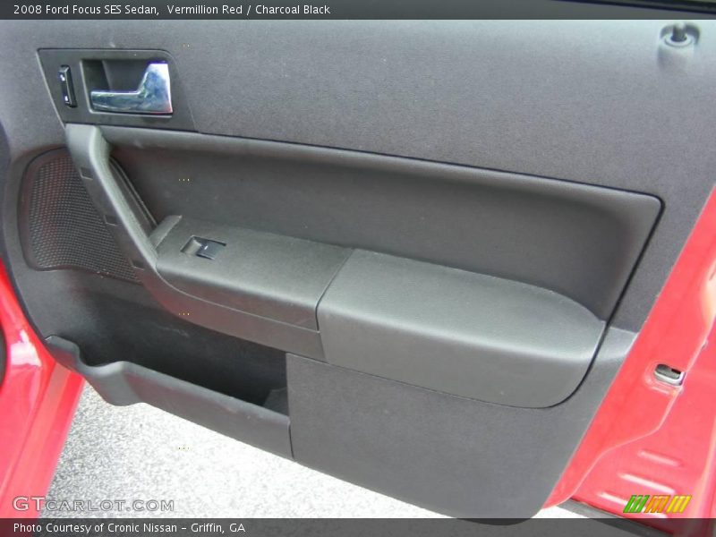 Vermillion Red / Charcoal Black 2008 Ford Focus SES Sedan