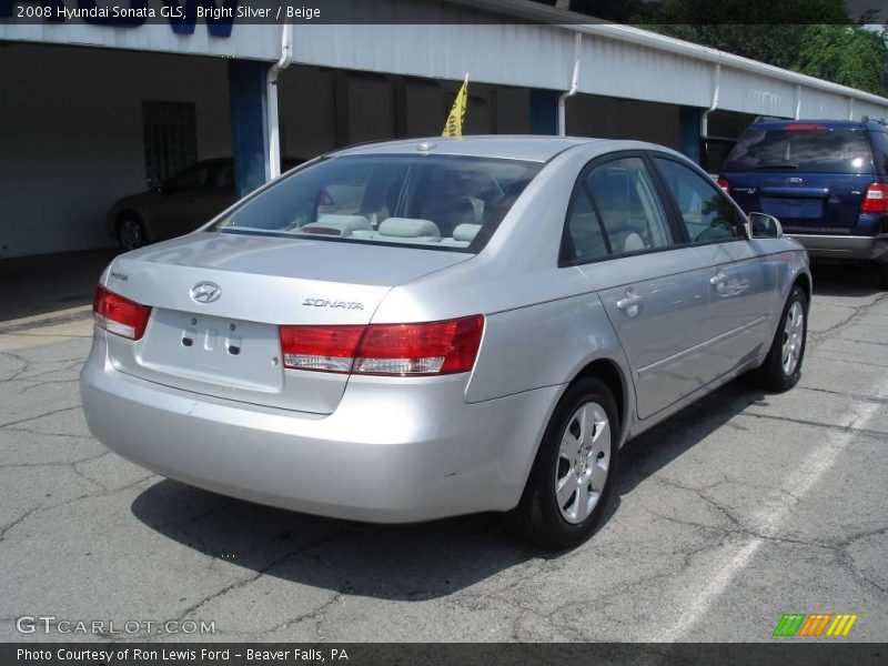 Bright Silver / Beige 2008 Hyundai Sonata GLS