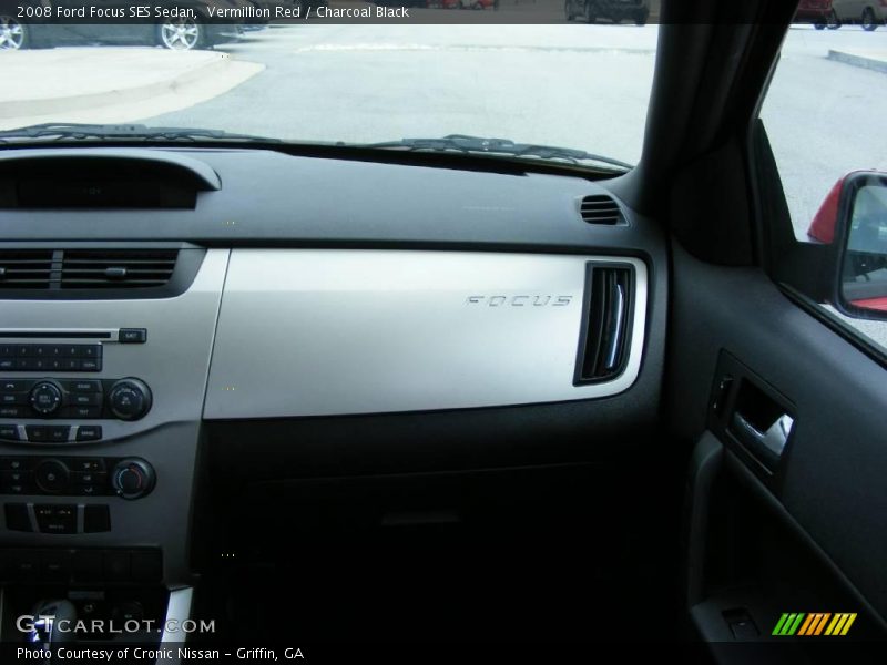 Vermillion Red / Charcoal Black 2008 Ford Focus SES Sedan