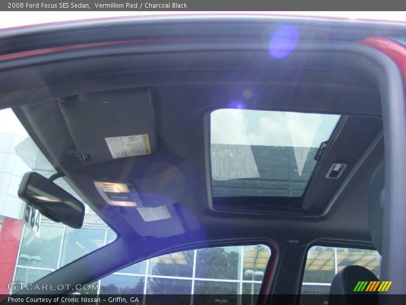 Vermillion Red / Charcoal Black 2008 Ford Focus SES Sedan